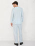 BAJU MELAYU PESAK MEGAT R/FIT (BABY BLUE)